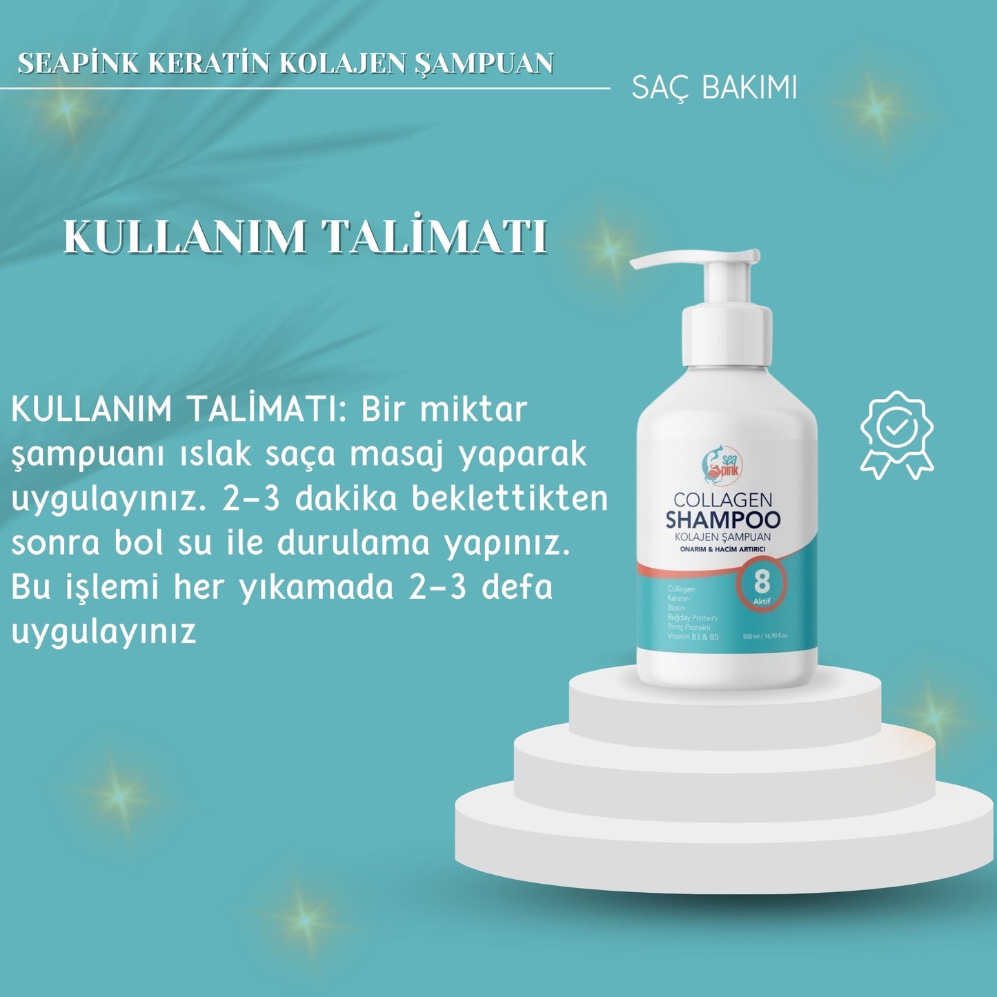 Seapink® Kolajen Şampuan