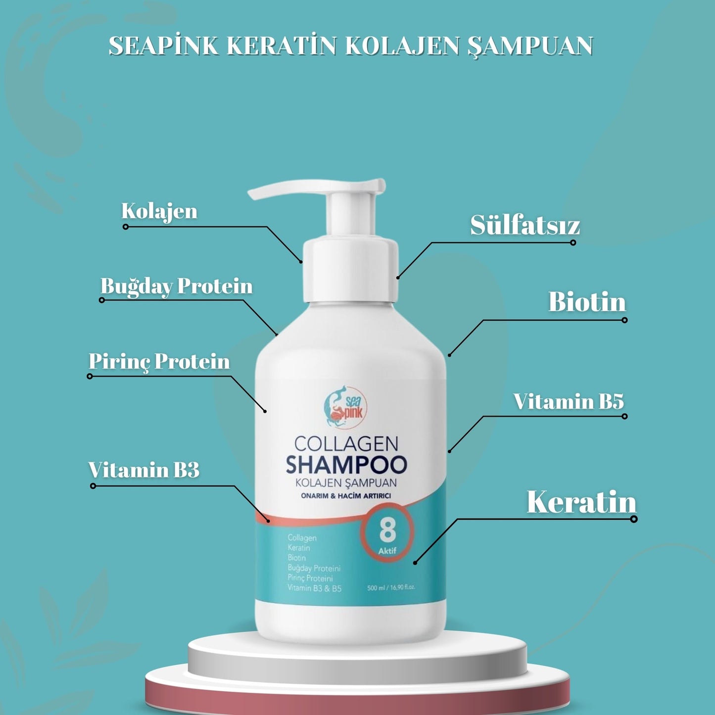 Seapink® Kolajen Şampuan